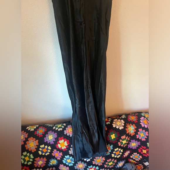 Quince 100% Washable Silk Square Neck Maxi Dress Size XS in Black - Picture 6 of 6
